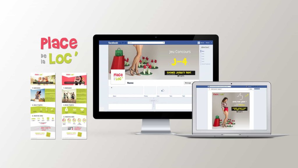 Facebook Ads pour Place de la Loc par l’agence web Digital Cover Lyon