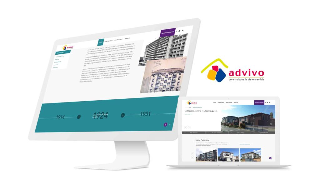 Création du site internet pour Advivo par l’agence web Digital Cover Lyon