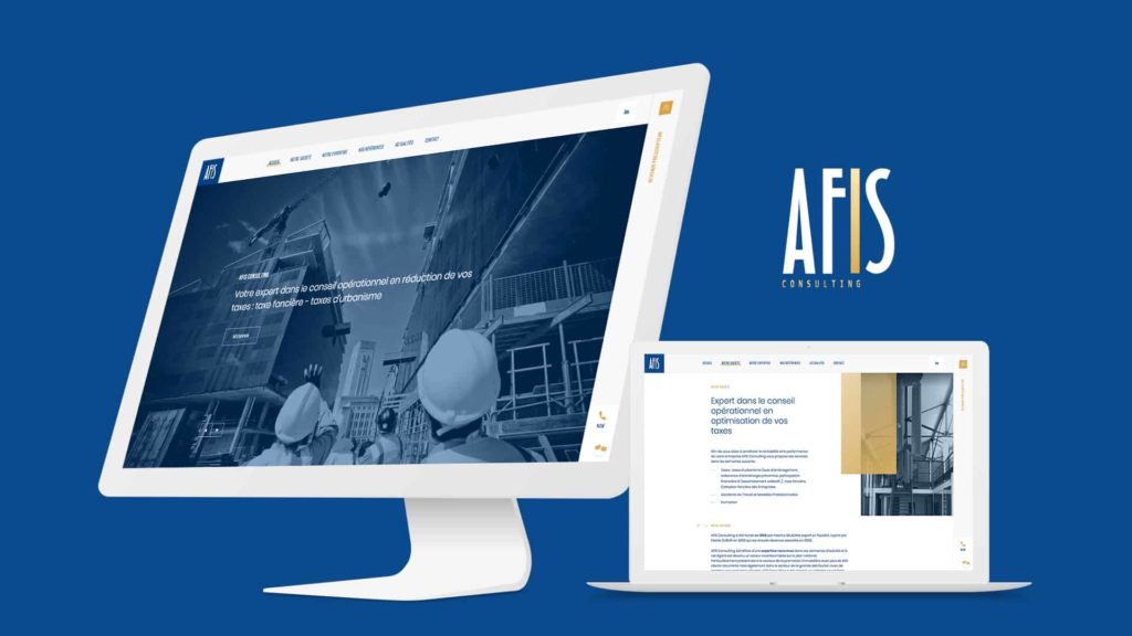 Création du site internet pour Afis Consulting par l’agence web Digital Cover Lyon