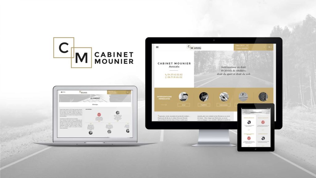 Création de site internet de l’agence web Digital Cover Lyon pour Cabinet Mounier