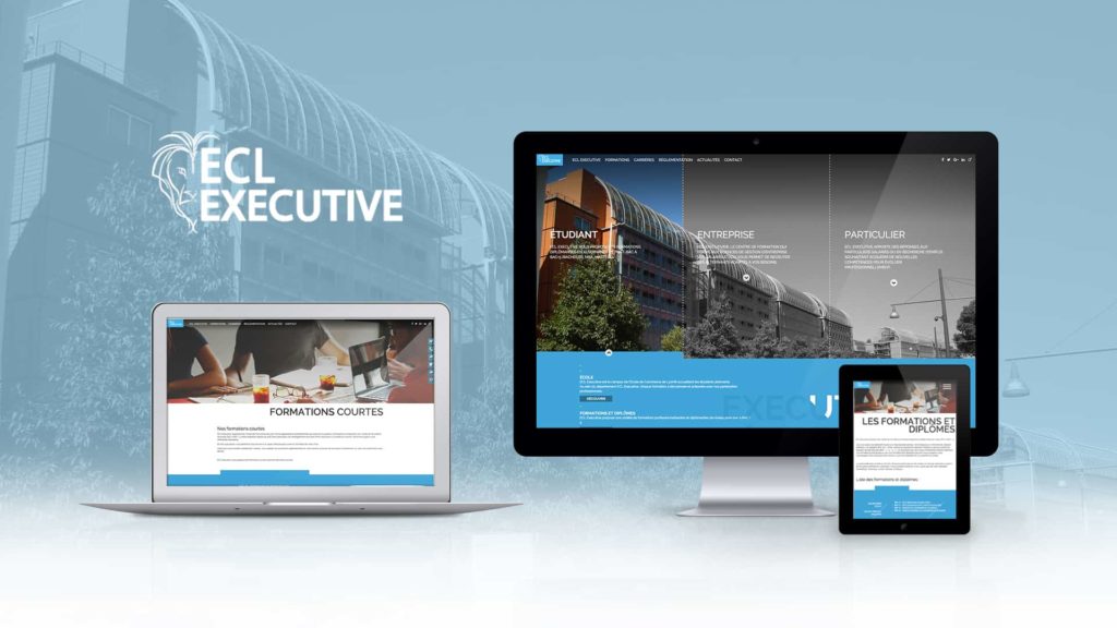 Création du site internet pour ECL Executive par l’agence web Digital Cover Lyon